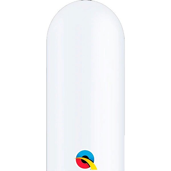 Balão de Festa Canudo - White (Branco) - 350" - Qualatex - Rizzo