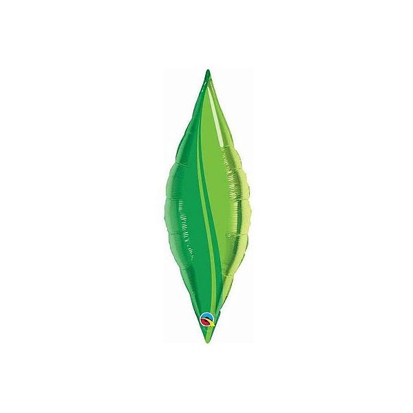 Balão de Festa Microfoil 27" 68cm - Taper Green Leaf - 1 unidade - Qualatex Outlet - Rizzo