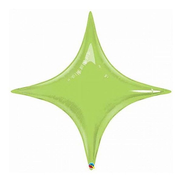 Balão de Festa Microfoil 40" 101cm - Starpoint Verde Lima - 1 unidade - Qualatex Outlet - Rizzo