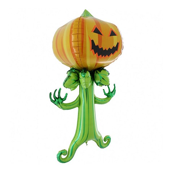 Balão de Festa Metalizado 56" 142cm - Spooky Pumpkin - 1 unidade - Rizzo