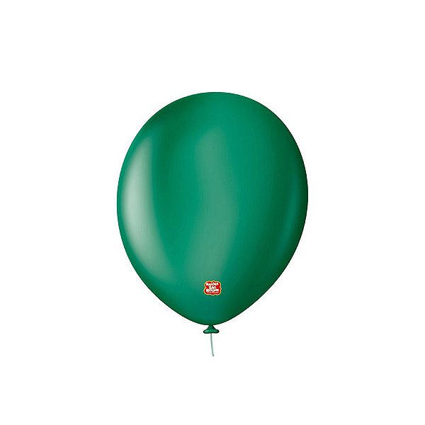 Balão Profissional Premium Uniq 9''23cm - Verde Floresta - 25 unidades - Balões São Roque - Rizzo