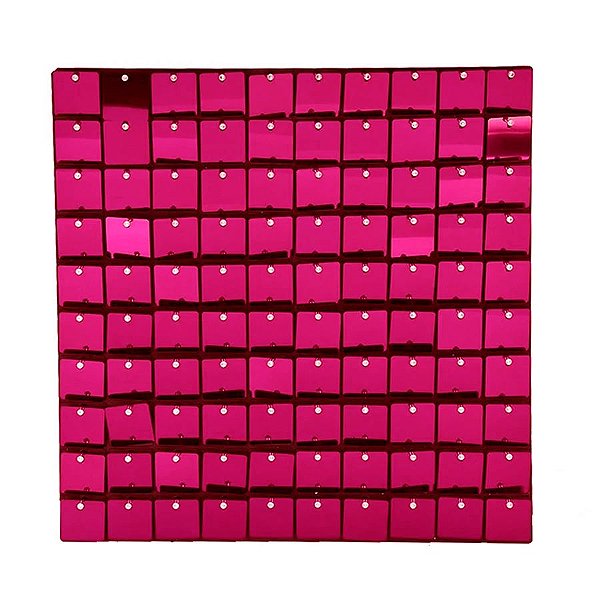 Painel Metalizado Shimmer Wall Pink - 30x30cm - 1 unidade - Rizzo