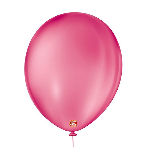 Balão de Festa Látex Liso - New Pink - 50 Unidades - Balões São Roque