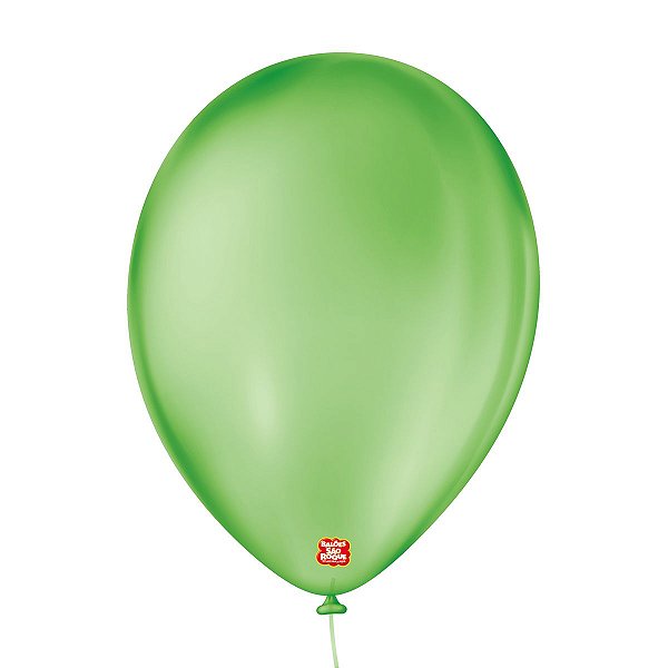 Balão de Festa Látex Cristal - Verde Esmeralda - Balões São Roque - Rizzo Balões