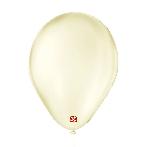 Balão de Festa Látex Cristal Baby - Amarelo - 25 Unidades - Balões São Roque - Rizzo Balões