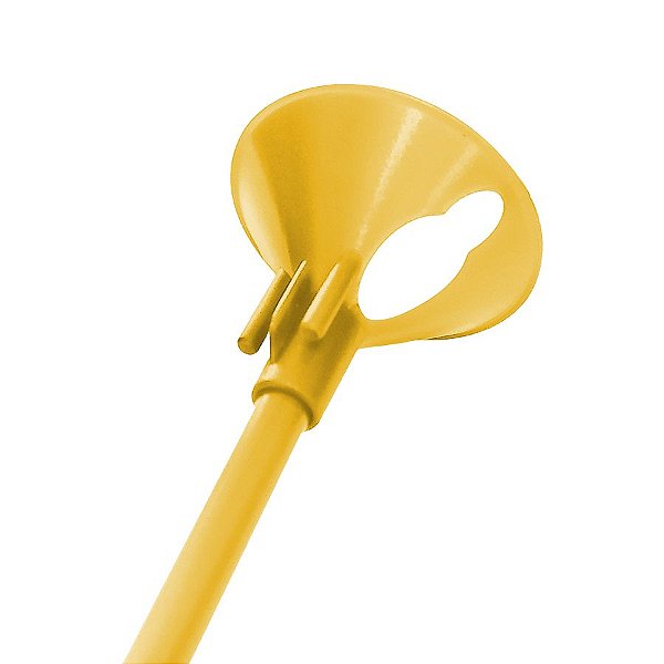 Kit Suporte para Balão 33cm - Amarelo - 10 Unidades - Rizzo Balões