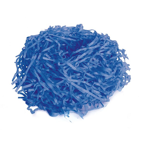 Palha Decorativa Poli Azul - 01 pacote 50g - Cromus Páscoa - Rizzo Embalagens