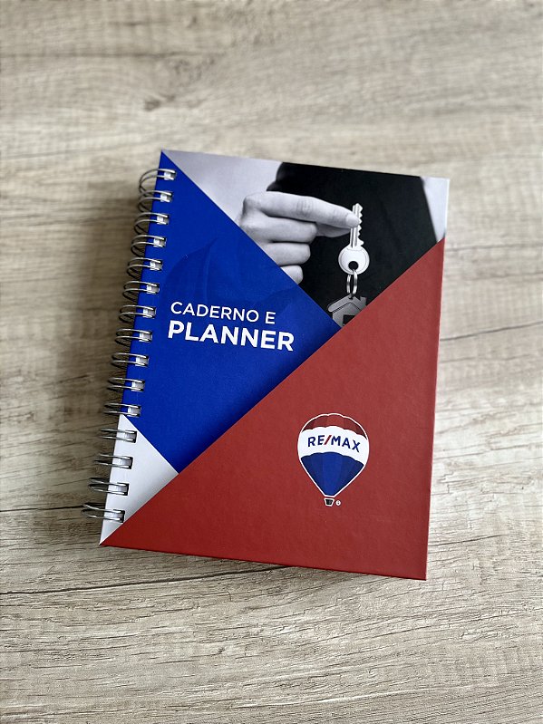 Caderno & Planner capa dura laminada 21X15cm RE/MAX