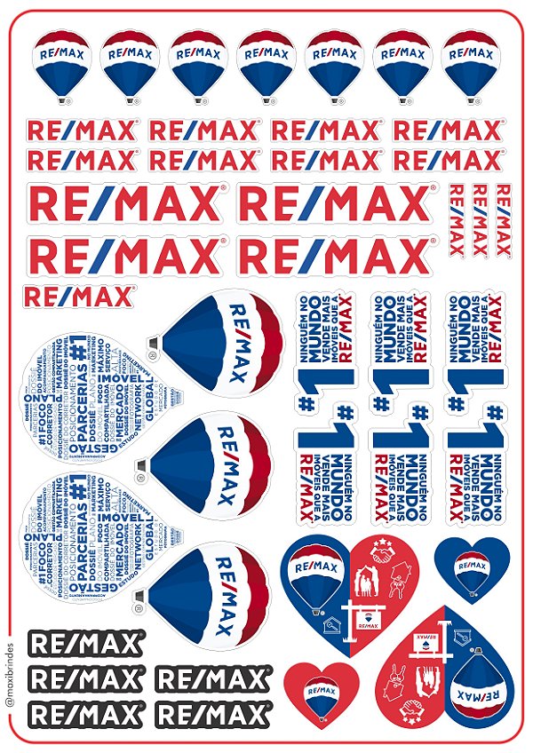 Adesivos em cartela REMAX (43pcs)