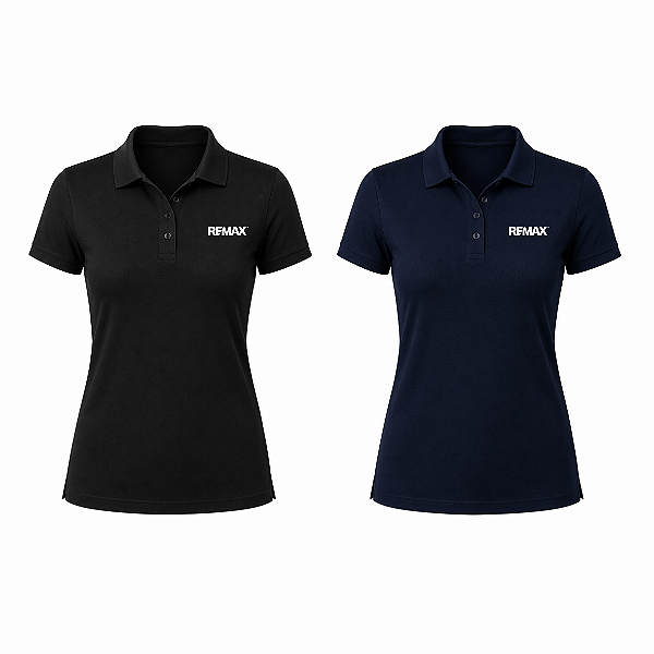 Camisa Polo Babylook REMAX em Alto Relevo Emborrachada - FEMININA