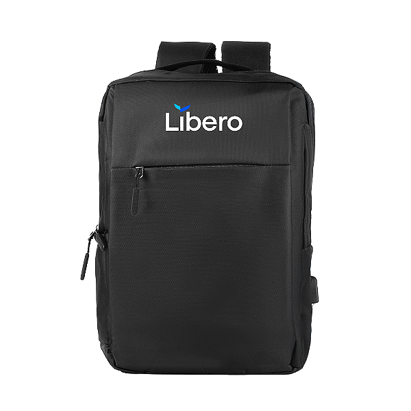 Mochila p/ Notebook em poliéster c/ Conector USB - LÍBERO - MC320