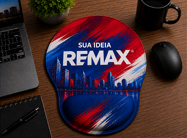 Mouse Pad com apoio Personalizado - SUA REMAX