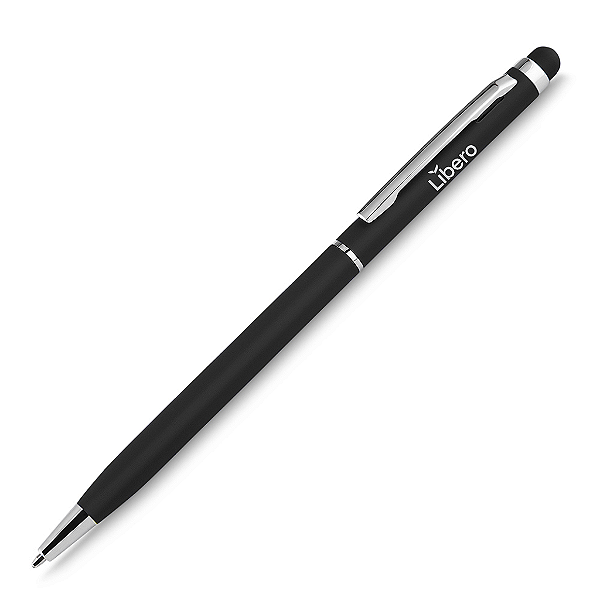 Caneta Metálica Emborrachada Touch - LÍBERO - CM17725R