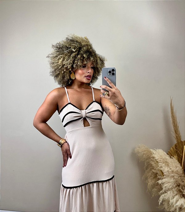 Vestido Tacia Cor Nude