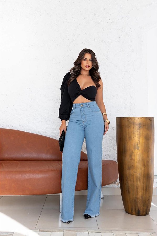 Calça Wide Leg Clara