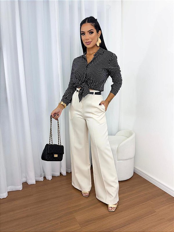 Calça Pantalona Social Ruby