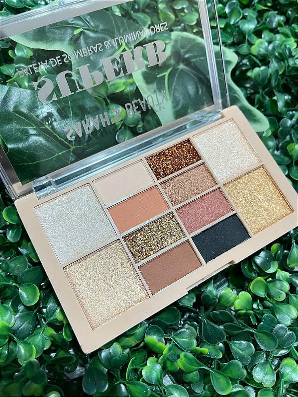 Paleta De Sombra e Iluminador Sarahs Beauty