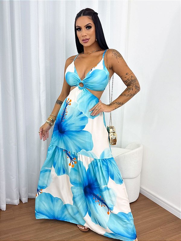 Vestido Longo Floral