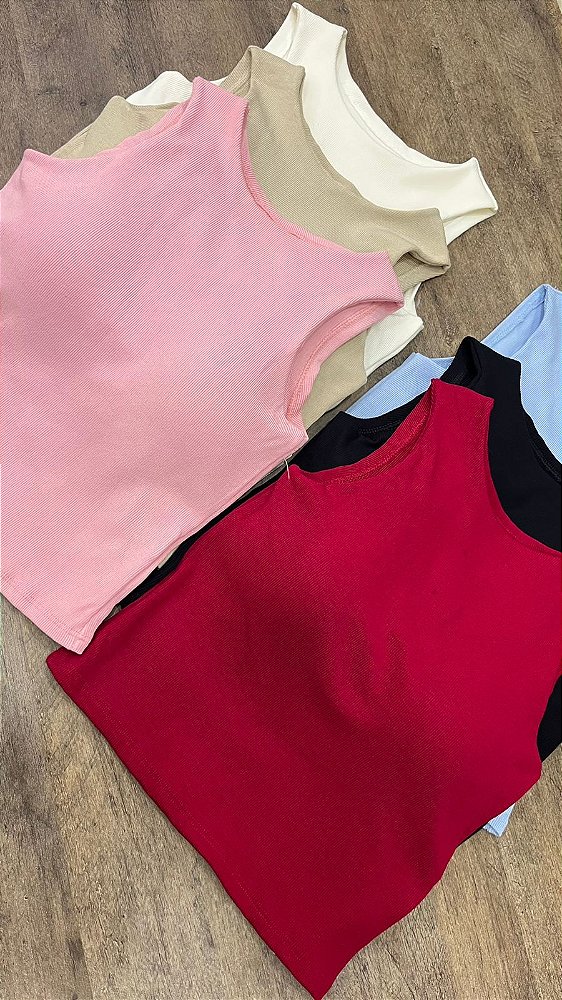 Cropped Canelado Beatriz