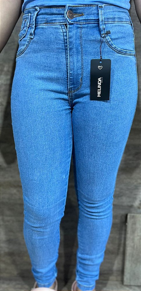 Calça Jeans Skinny Levanta Bumbum Melinda com Lycra