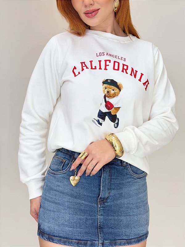 Blusa de Moletom Estampada “California”