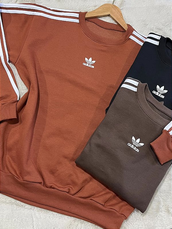 Blusa de Moletom Feminina com Punhos Ajustados