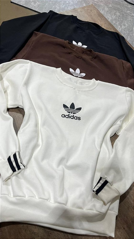 Blusa de Moletom Feminina com Punhos Ajustados