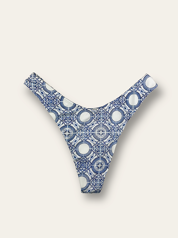 Calcinha Asa Delta Azulejo Azul