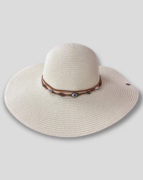 Chapéu de Praia Floppy Creme