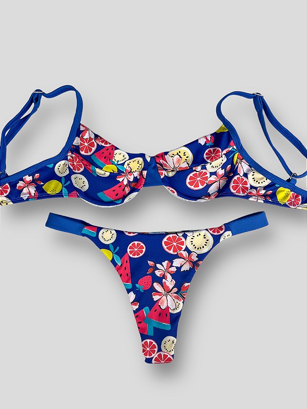 Biquíni Azedinha Tropicana Azul