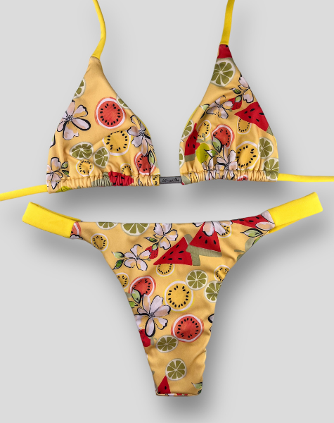 Biquíni Leblon Tropicana Amarelo