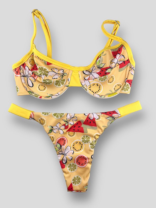 Biquíni Azedinha Tropicana Amarelo