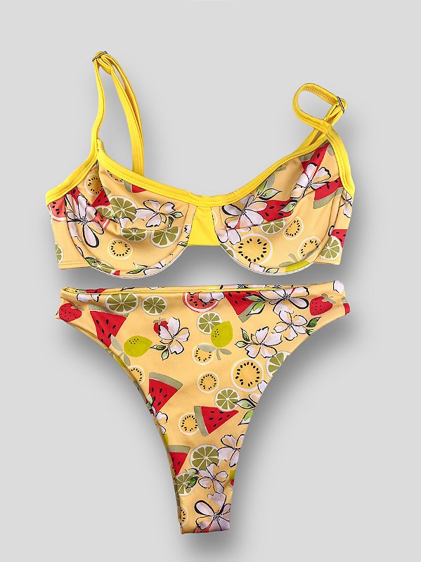 Biquíni Tartaruga Tropicana Amarelo