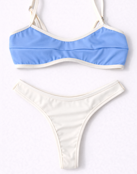 Biquíni Prainha Top Reto Azul Candy Duo