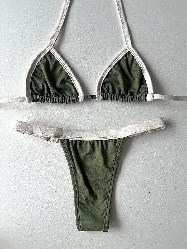 Biquíni Leblon Verde Militar Duo