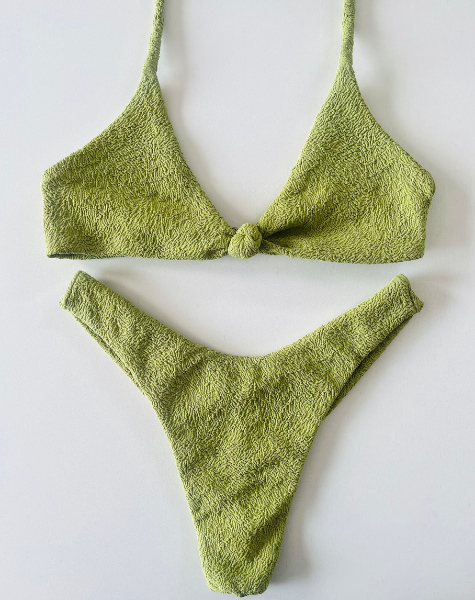 Biquíni Serra Alta Top Nó Verde Oliva