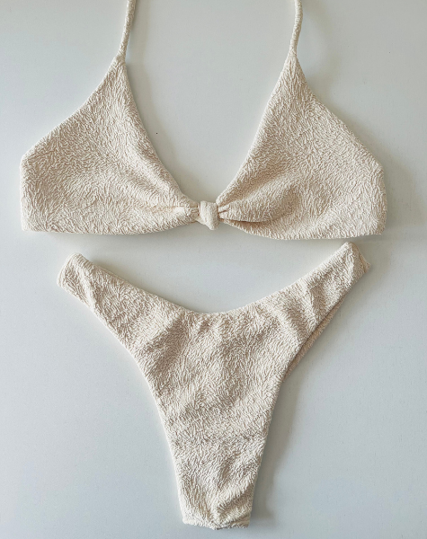 Biquíni Brisa Alta Top Nó Off White