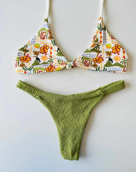 Biquíni Encantos de Vargem Marquinha Verde Oliva