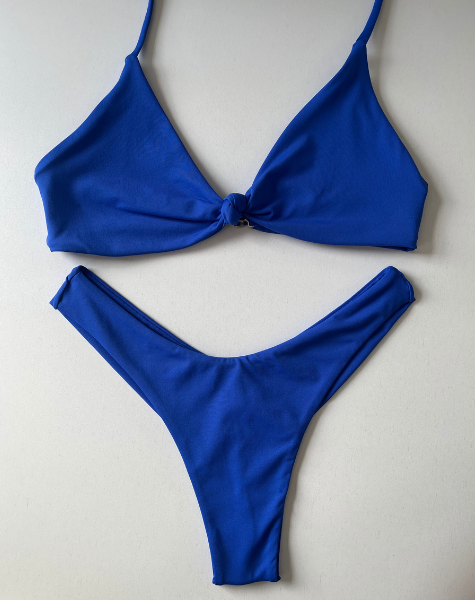 Biquíni Peró Top Nó Azul Royal