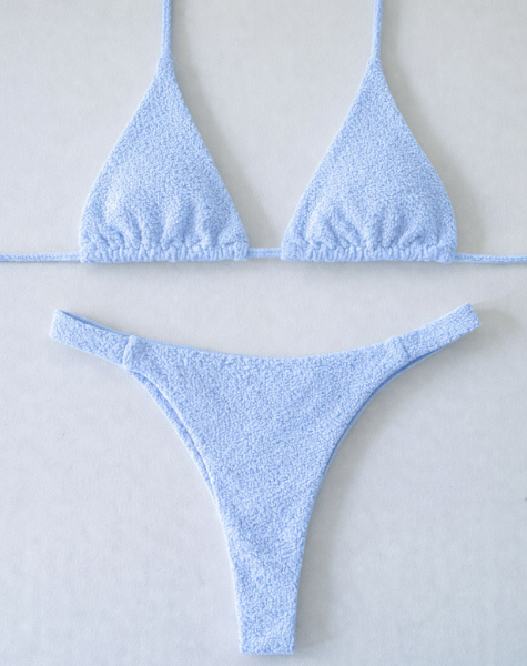 Biquíni Mar de Sol Top Cortininha Azul