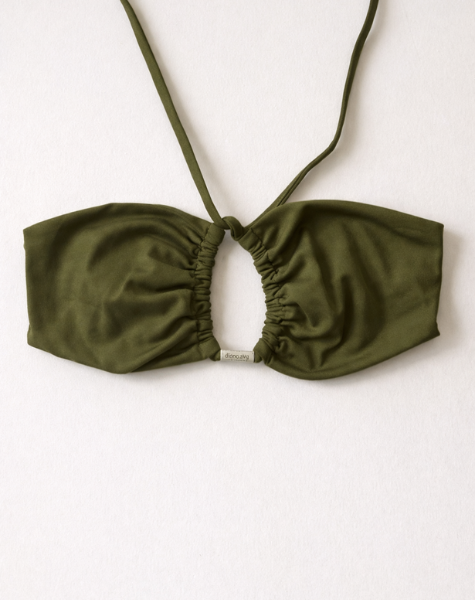 Top Tomara que Caia Color Verde Militar