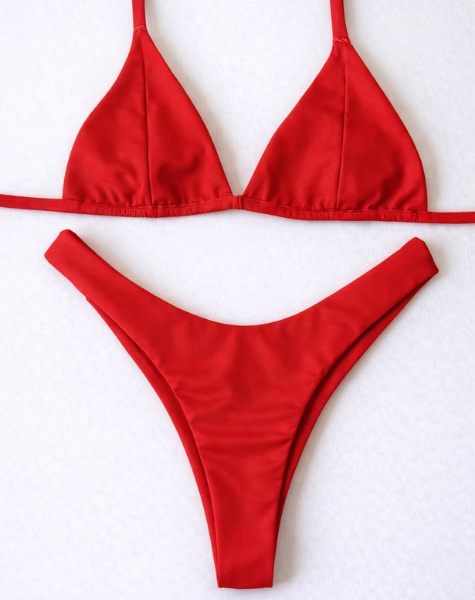 Biquíni Sossego Top Triângulo Vermelho