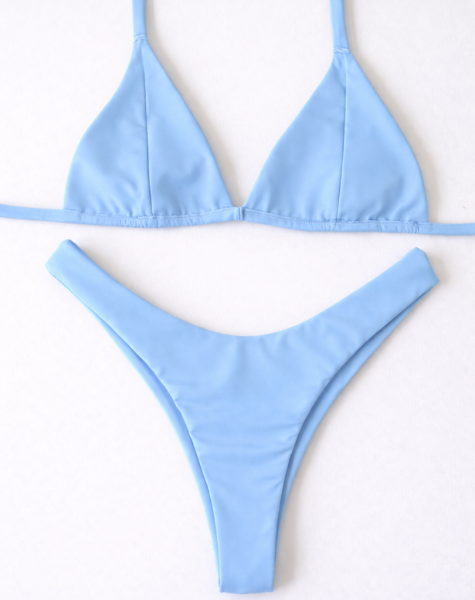 Biquíni Sossego Top Triângulo Azul Candy
