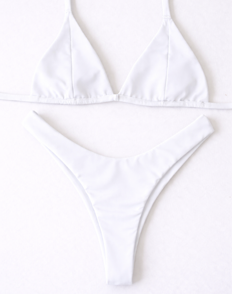 Biquíni Sossego Top Triângulo Branco