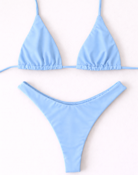 Biquíni Joatinga Top Cortininha Azul Candy