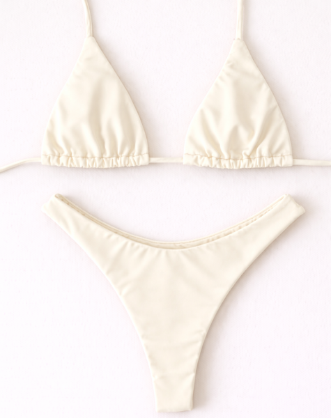 Biquíni Joatinga Top Cortininha Off White