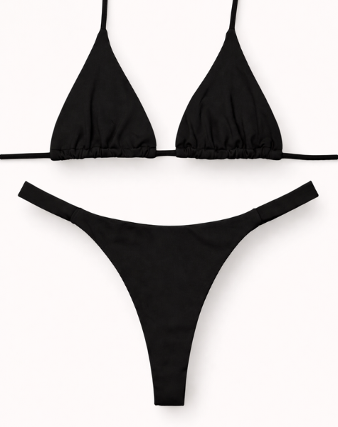 Biquíni Leblon Top Cortininha Preto