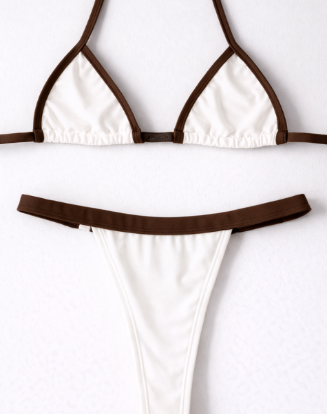 Biquíni Leblon Fita Top Cortininha Off White Duo