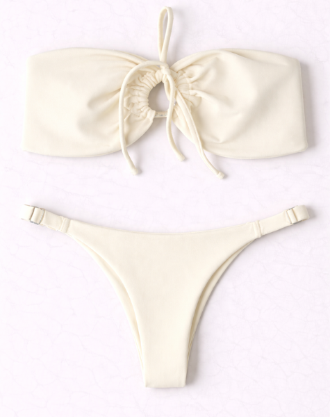 Biquíni Arpoador Top Tomara que Caia Off White