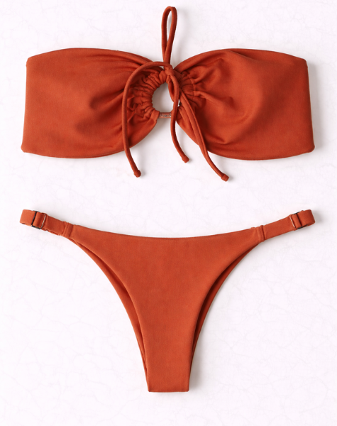 Biquíni Arpoador Top Tomara que Caia Terracota